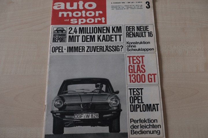 Deckblatt Auto Motor und Sport (03/1965)